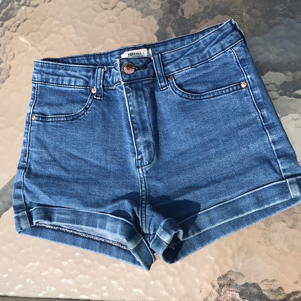 High-Waisted Denim Shorts!